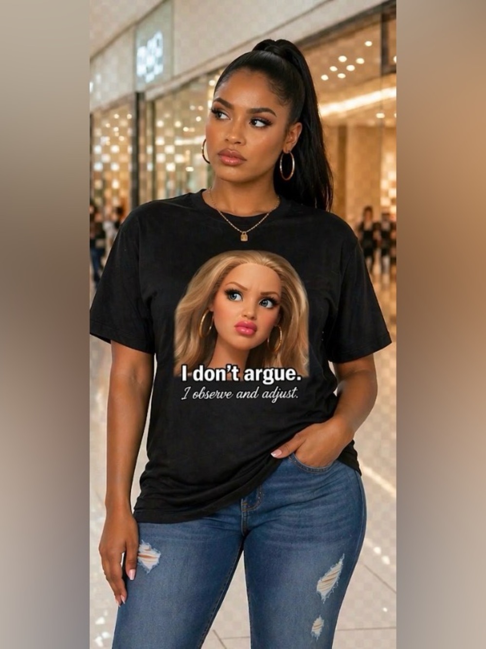 Custom Graphic “I Don’t Agrue” T-Shirt Designed By Cre8tive Concepts Boutique®️